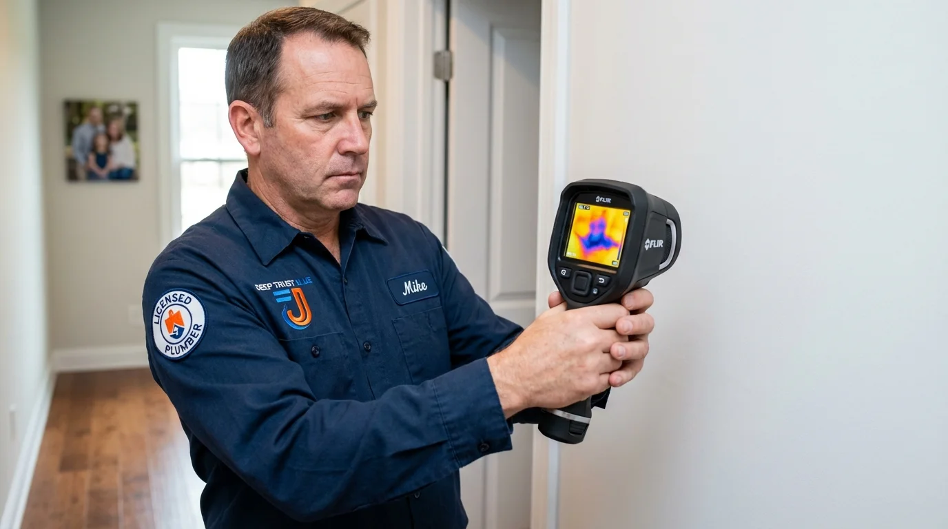 Thermal imaging leak detection by Johns Plumbing LLC in Purchase